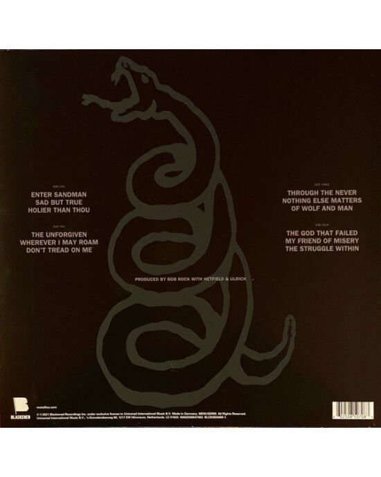 Metallica – Metallica (Black Album) Plak (Sıfır - Kapalı Ambalaj)
