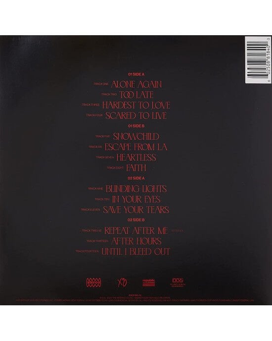 The Weeknd – After Hours (2LP) Plak (Sıfır - Kapalı Ambalaj)
