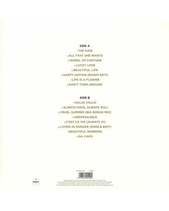 Ace Of Base – Gold (Renkli Plak) (LP) Plak (Sıfır - Kapalı Ambalaj)