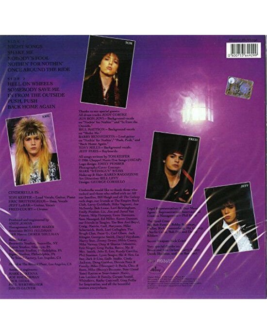 Cinderella - Night Songs / Plak (Sıfır - Kapalı Ambalaj)