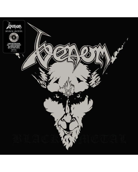 Venom - Black Metal (40th Anniversary Edition - Silver & Black Splatter Vinyl) (Sıfır - Kapalı Ambalaj)