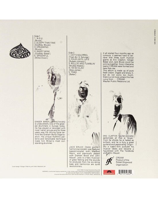Cream – Fresh Cream (LP) Plak (Sıfır - Kapalı Ambalaj)