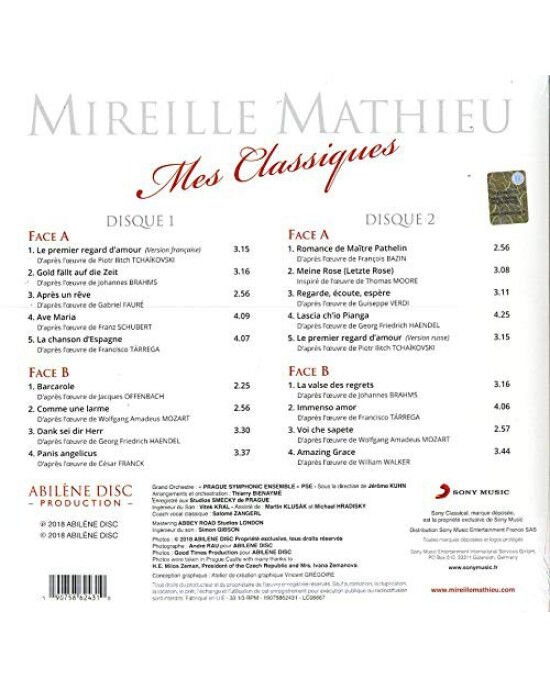 Mireille Mathieu – Mes Classiques (LP) Plak (Sıfır - Kapalı Ambalaj)