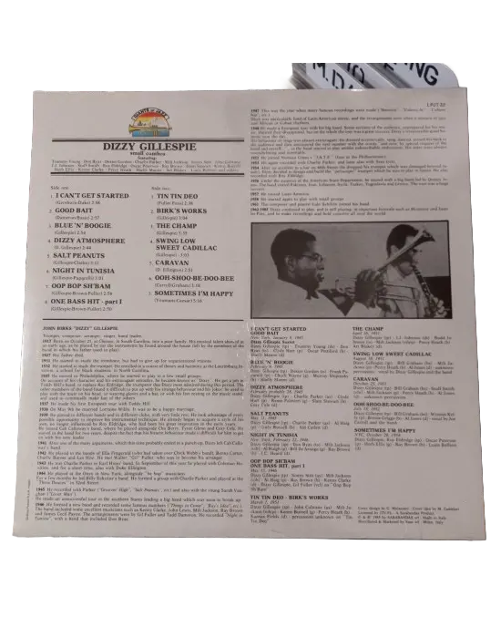Dizzy Gillespie – Small Combos (LP) Plak (Sıfır - Kapalı Ambalaj)