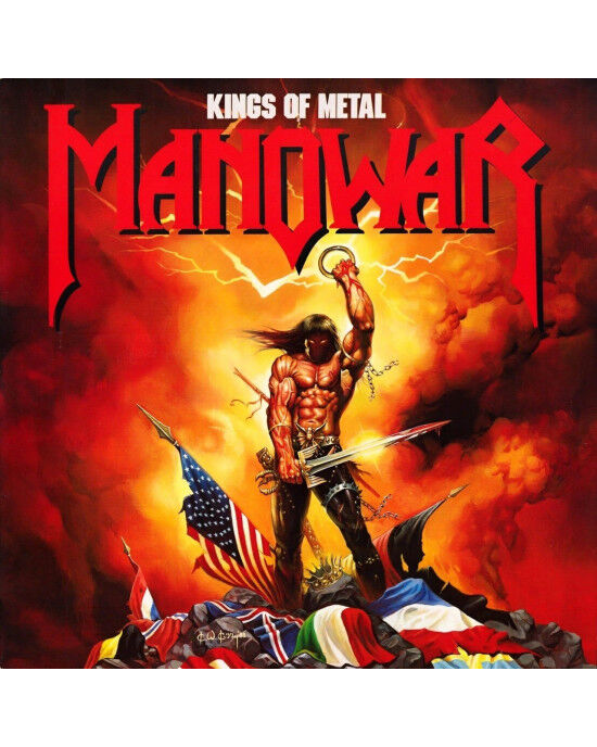 Manowar – Kings Of Metal (Limited Edition Silver Vinyl) LP Plak